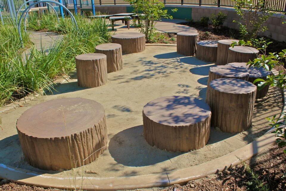 wood stump playground