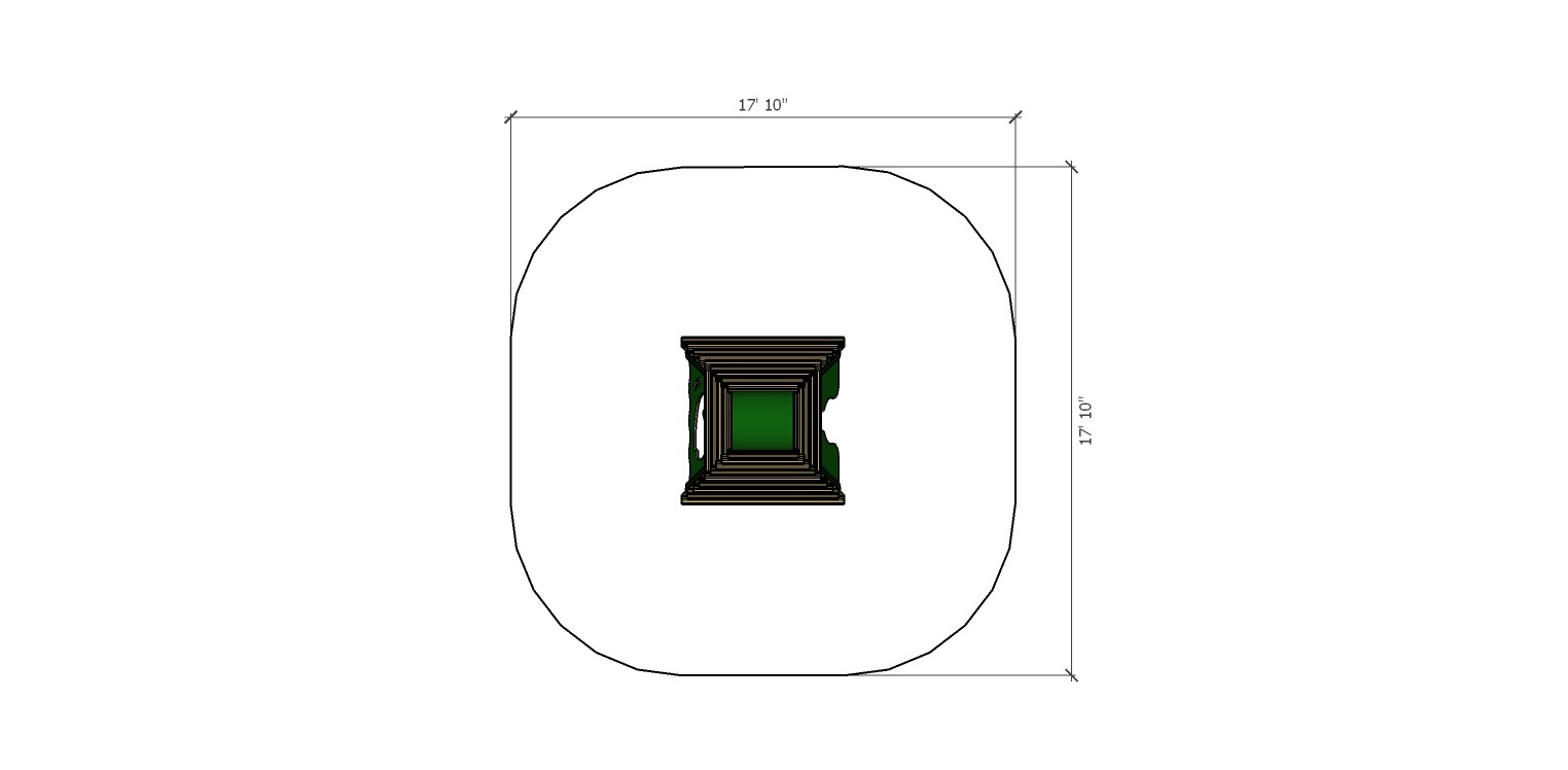Village Log Fort Plan View