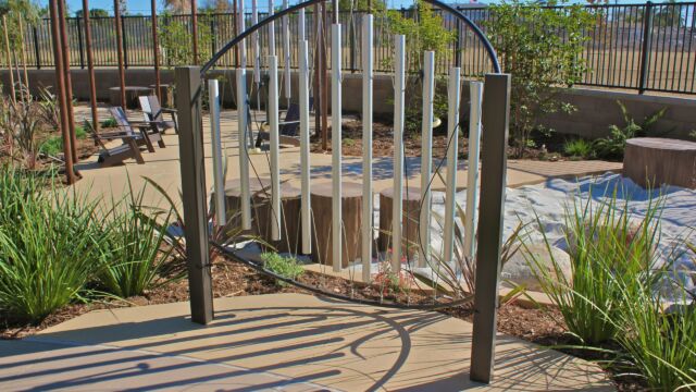 Outdoor Musical Instrument at a Child Development Center